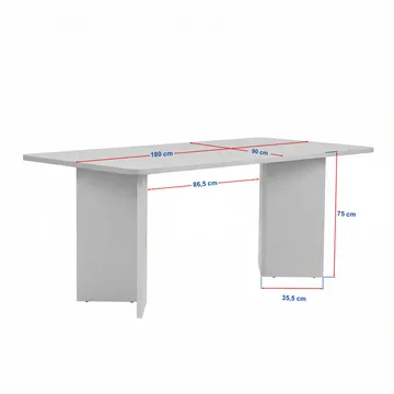 Cadron spisebord 180 cm rektangulært - Travertin - Møbler - Bord - Spisebord & kjøkkenbord