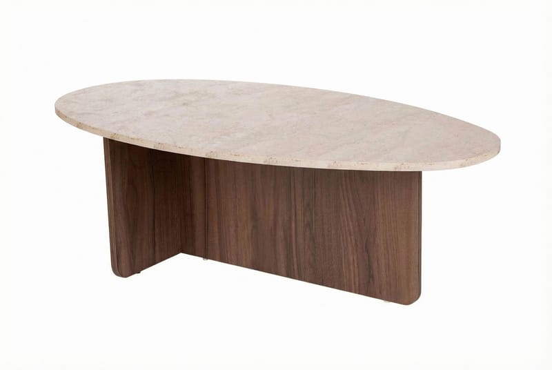 Ceyra Sofabord 120x40x65 cm - Travertine Walnut - Møbler - Bord - Sofabord