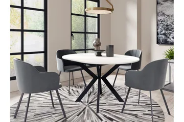 Ferrer Spisebord 138 cm - Svart/Hvit - Møbler - Bord - Spisebord & kjøkkenbord
