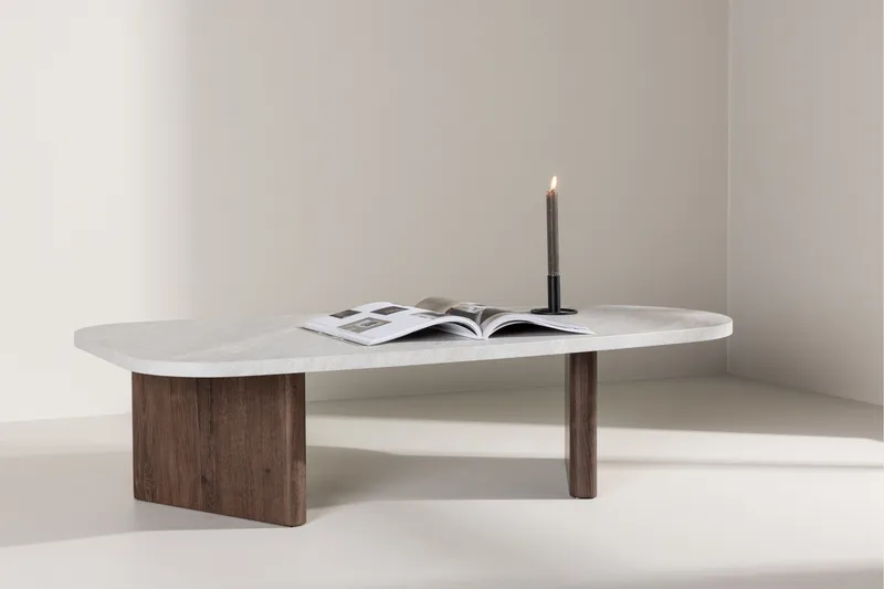 Grönvik Sofabord 130x65 cm - Lys grå - Møbler - Bord - Sofabord