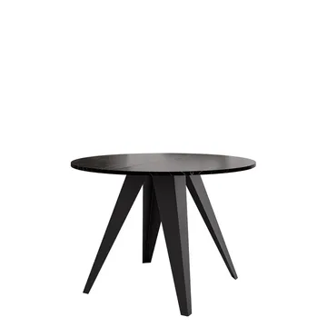 Hoban Spisebord rundt uttrekkbart 100-138 cm - svart (svart marmortopp) - Møbler - Bord - Spisebord & kjøkkenbord
