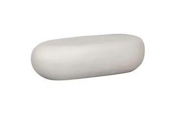 Kaffebord Pebble - Hvit, 28x100x43 cm - Møbler - Bord - Sofabord
