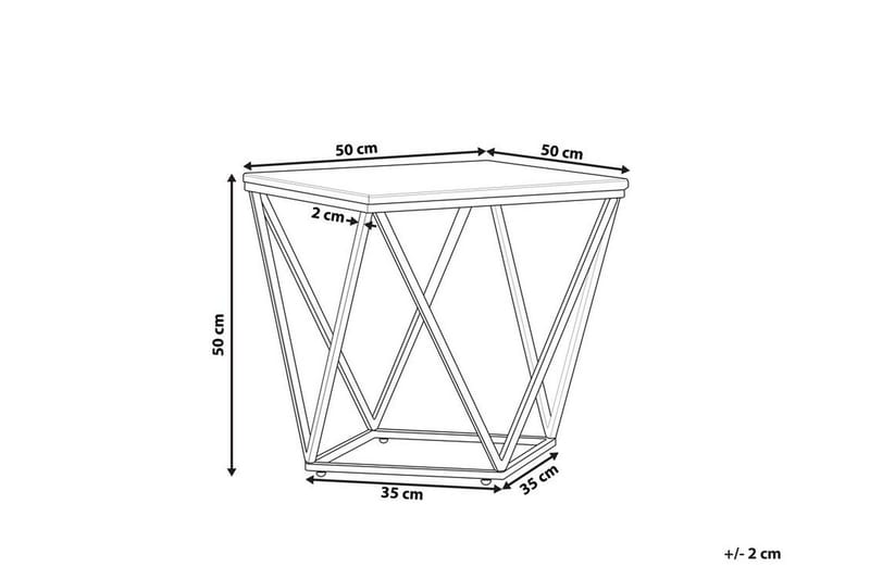 Charmlee Avlastningsbord 50 cm - Hvit / Svart - Møbler - Bord - Avlastningsbord - Brettbord og småbord