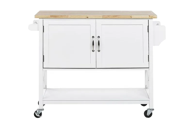 Melesse Serveringsvogn 102 cm, Hvit