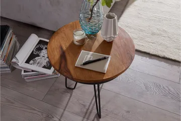 Sidobord & lampbord Wohnling Brun, Svart - Møbler - Bord - Avlastningsbord - Brettbord og småbord