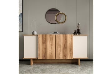 Konsoll Diannare Sand / Valnøtt - Sand / Valnøtt - Møbler - Bord - Avlastningsbord - Gangbord