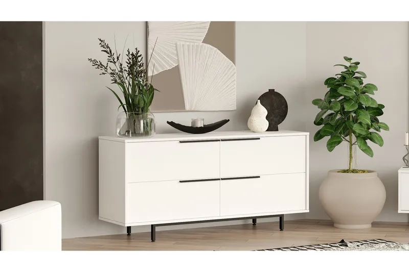 Liyakat Konsollbord 160 cm, Hvit