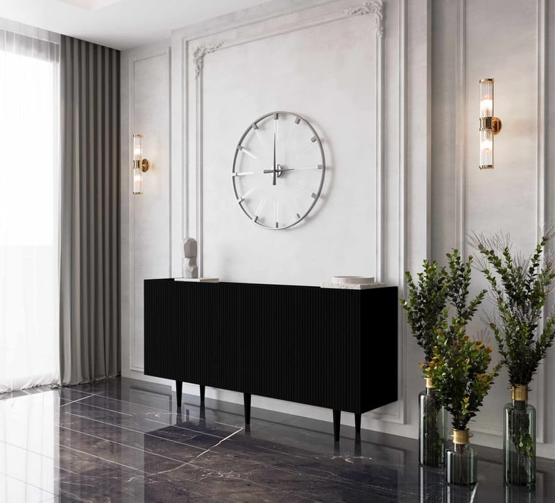 Konsollbord Nordure Capella (160 x 60 x 40 cm) Svart - Svart - Møbler - Bord - Avlastningsbord - Gangbord