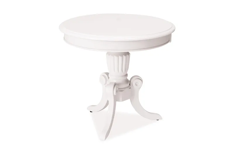 Lamoille Lampebord 60 cm Rundt, Vit
