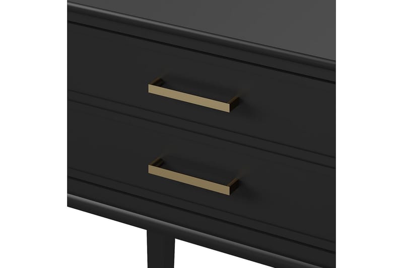 Westerleigh Avlastningsbord 60 cm Svart/Gull - Møbler - Bord - Avlastningsbord - Lampebord & sidebord