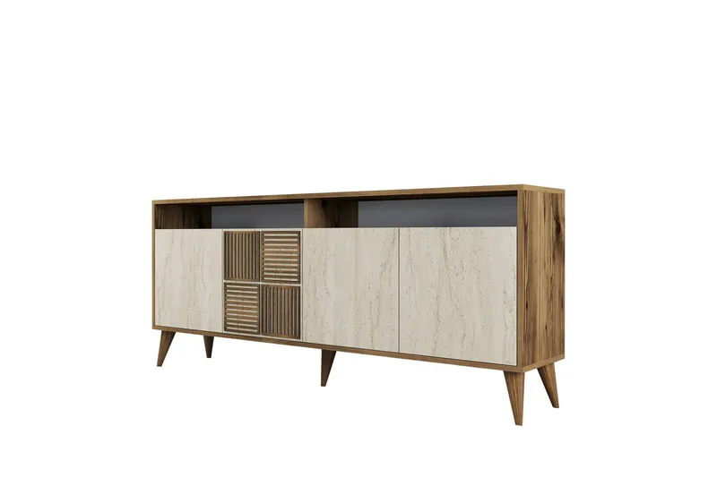 Lissione Konsollbord 180 cm - Valnøtt/Beige - Møbler - Bord - Avlastningsbord - Gangbord
