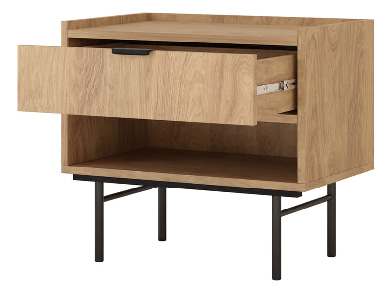 nattbord Edison Hickory-eik - Hickory-eik - Møbler - Bord - Avlastningsbord - Sengebord & nattbord