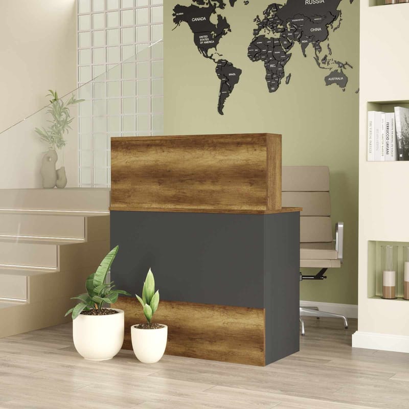 Resepsjonsbord Skye Decor Bren (90 x 110 x 44,5 cm) Baroq Antrasitt - Baroq/Antrasitt - Møbler - Bord - Avlastningsbord - Gangbord