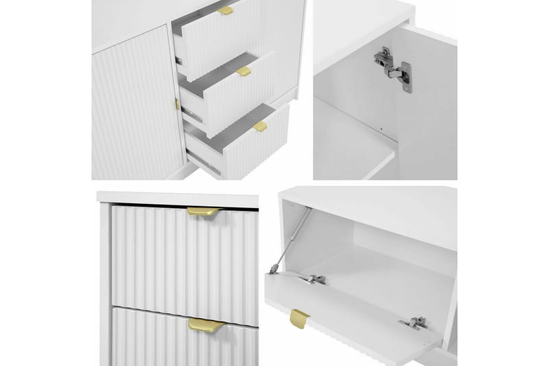 Novaj Sengbord 35 cm - Hvid - Møbler - Bord - Avlastningsbord - Sengebord & nattbord