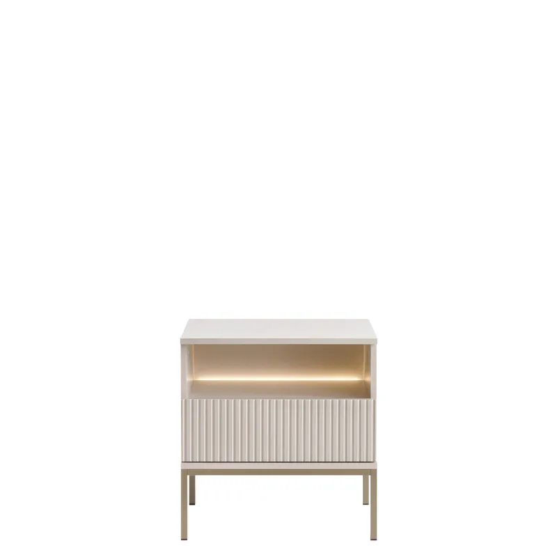 Tenorio Nattbord 54 cm, Beige