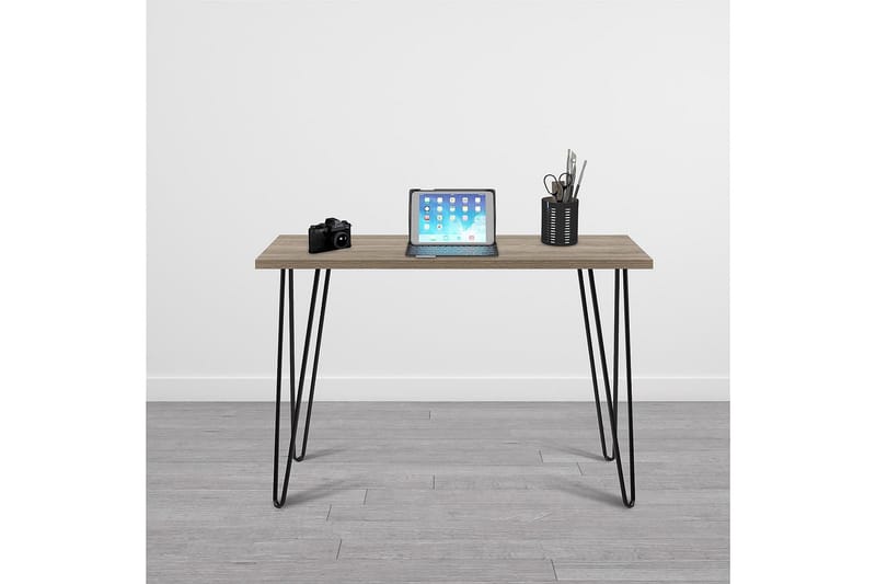 Owen Skrivebord 102 cm Natur/Svart - Dorel Home - Møbler - Bord - Kontorbord - Skrivebord