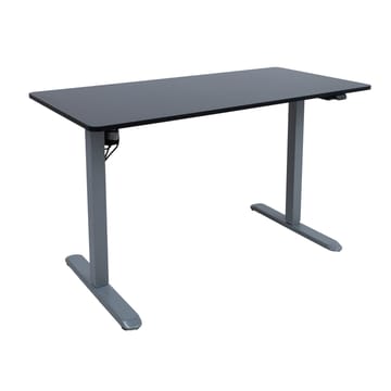 Skrivebord HOME4YOU Ergo Light med 1 motor 120x60x73-118 cm Svart/sølvgrå - svart/sølvgrå - Møbler - Bord - Kontorbord - Skrivebord - Hev og senkbart skrivebord