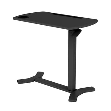 Skrivebord HOME4YOU Ergo med ett ben 70x40x67,5-106 cm manuell, svart - svart - Møbler - Bord - Kontorbord - Skrivebord - Hev og senkbart skrivebord