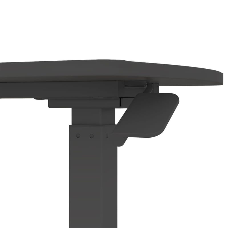 Skrivebord HOME4YOU Ergo med ett ben 70x40x67,5-106 cm manuell, svart - svart - Møbler - Bord - Kontorbord - Skrivebord - Hev og senkbart skrivebord