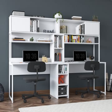 Skrivebord Wallxpert Dara (210 x 170,5 x 50 cm) Hvit - Hvit - Møbler - Bord - Kontorbord - Skrivebord