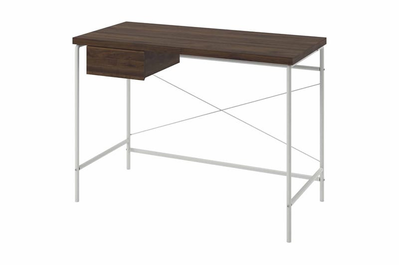 Webster Skrivebord 107 cm med Oppbevaringsskuff Valnøttsbrun - Novogratz - Møbler - Bord - Kontorbord - Skrivebord