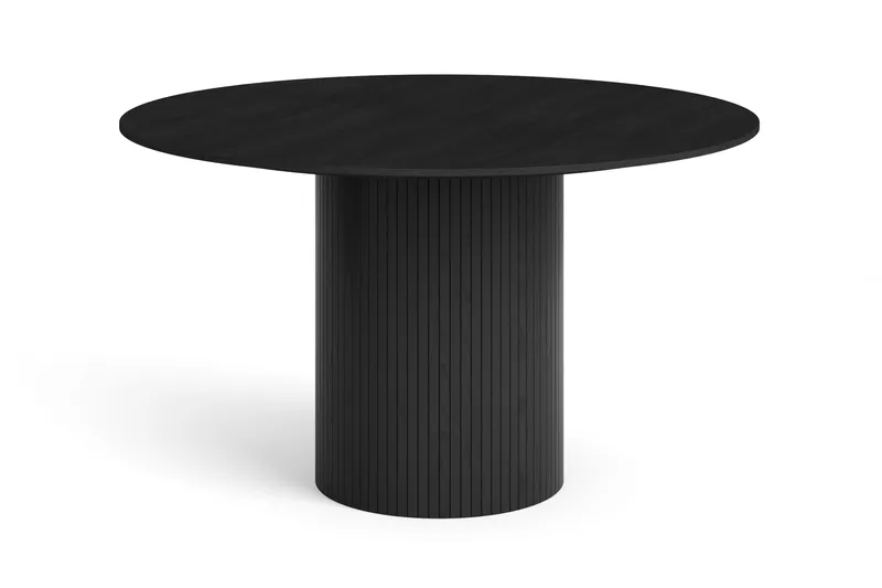 Kopparbo rundt spisebord 130 cm finér - Svart - Møbler - Bord - Spisebord & kjøkkenbord