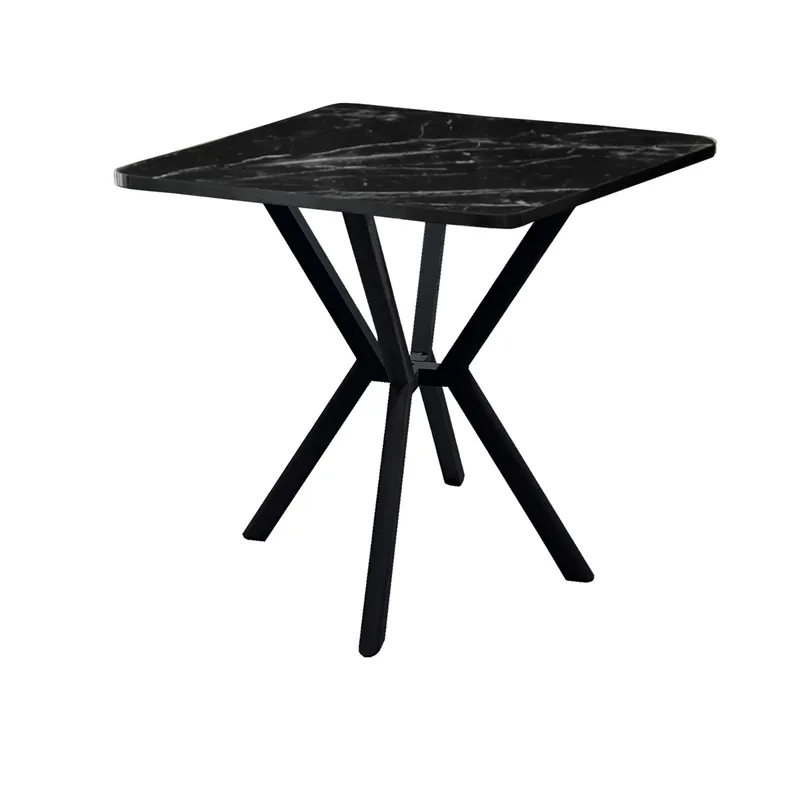Krylor spisebord 70 cm kvadratisk - Svart - Møbler - Bord - Spisebord & kjøkkenbord