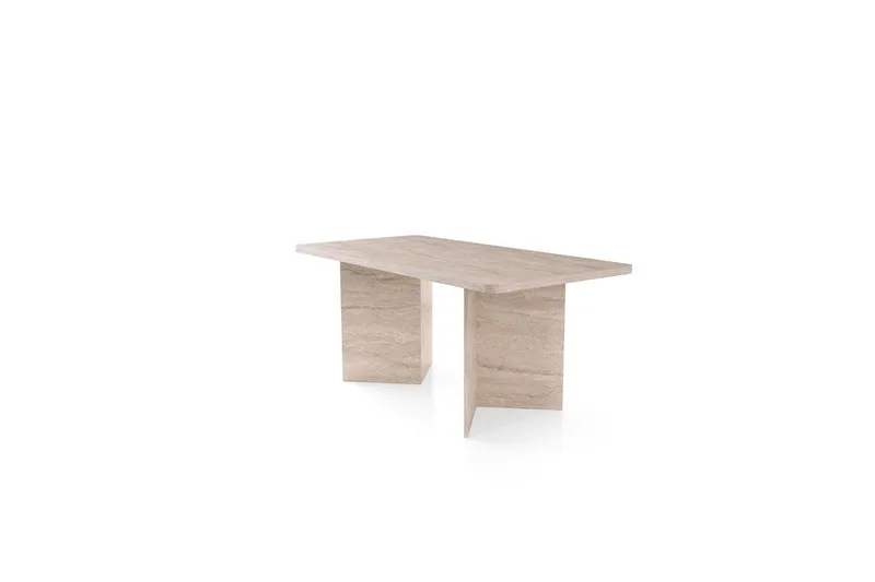 Loftia Spisebord 180 cm Rektangulær, Travertin