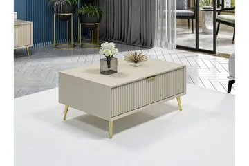 Luxe Sofabord 90 cm - Sandstein - Møbler - Bord - Sofabord