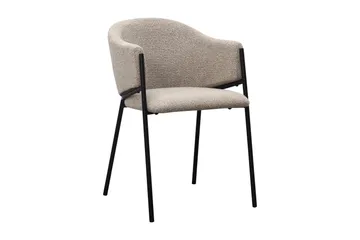 Richeto spisebord 180 cm med 6 Filip spisestoler - Røkt eik / taupe bouclé - Møbler - Bord - Spisegrupper