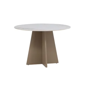Rundt spisebord Bootcut - Beige - Møbler - Bord - Spisebord & kjøkkenbord