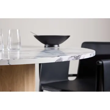 Rundt spisebord Tekla - Lysegrå, 120 - Møbler - Bord - Spisebord & kjøkkenbord