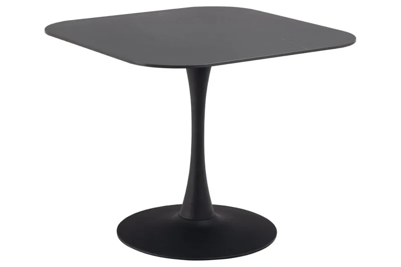 Salm Spisebord 90 cm Kvadratisk - Svart - Møbler - Bord - Spisebord & kjøkkenbord