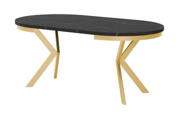 Sereth Matbord 90 cm Rund - Hvit/Svart - Møbler - Bord - Spisebord & kjøkkenbord