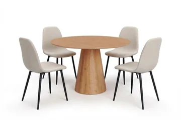 Beige/Metallben Svart - Svart
