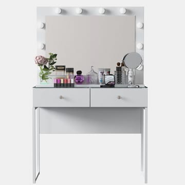 Sminkebord Wallxpert Eska BJ158 (90 x 141,8 x 40 cm) Hvit - Hvit - Møbler - Bord - Sminkebord & toalettbord