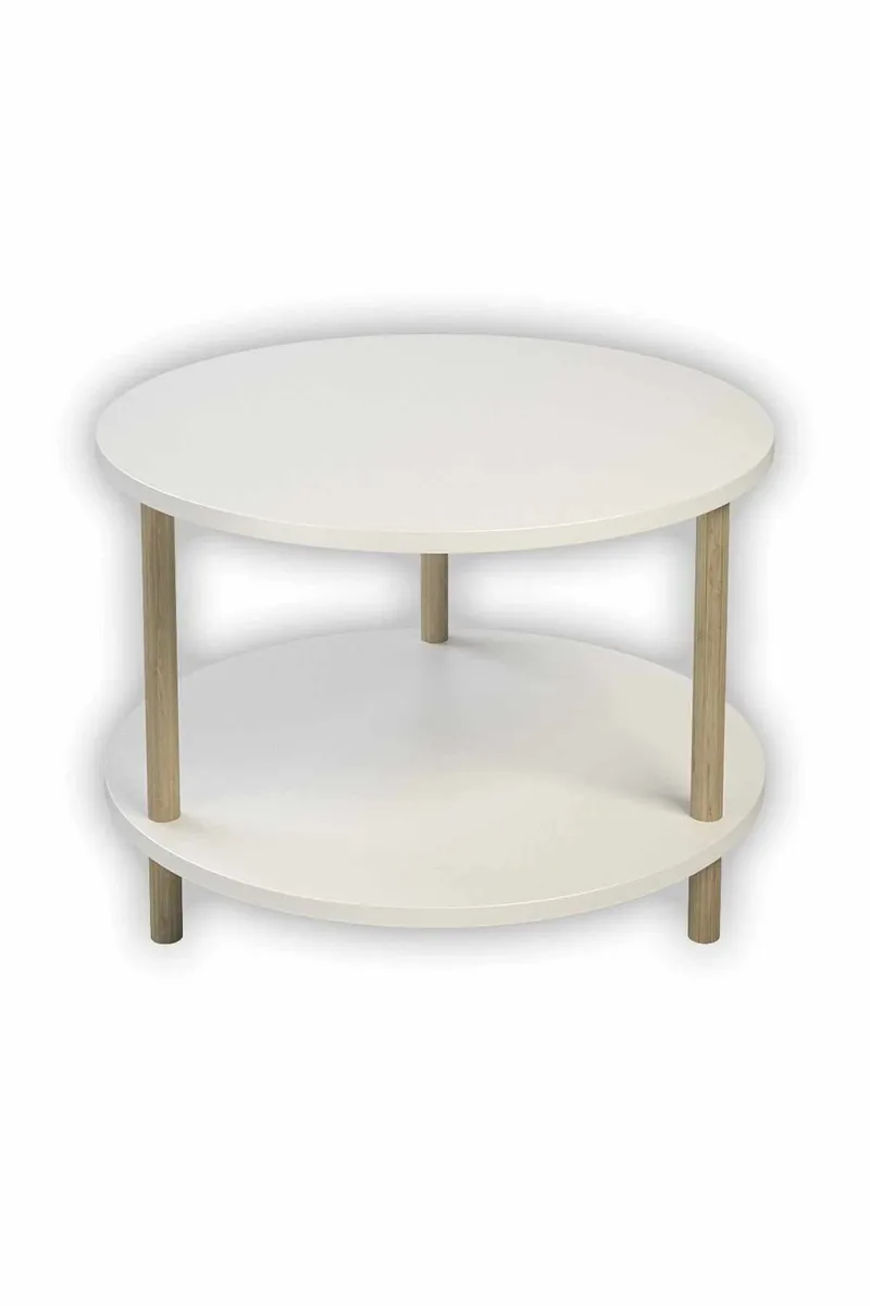 Sofabord Hanah Home Peka Square (Ø60 x H43 cm) Hvit, Hvit