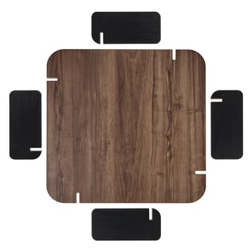 Sofabord Nordure Marais (90 x 35 x 90 cm) Valnøttre svart - Møbler - Bord - Sofabord