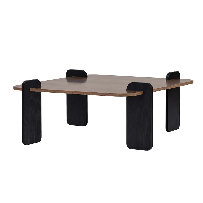 Sofabord Nordure Marais (90 x 35 x 90 cm) Valnøttre svart - Møbler - Bord - Sofabord