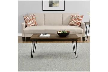 Owen Sofabord 107 cm Valnøttsbrun/Svart - Dorel Home - Møbler - Bord - Sofabord