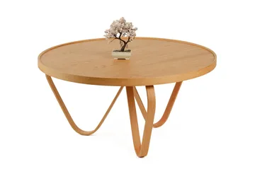 Sofabord Wallxpert Spring (100 x 48 x 100 cm) Eik - Eik - Møbler - Bord - Sofabord