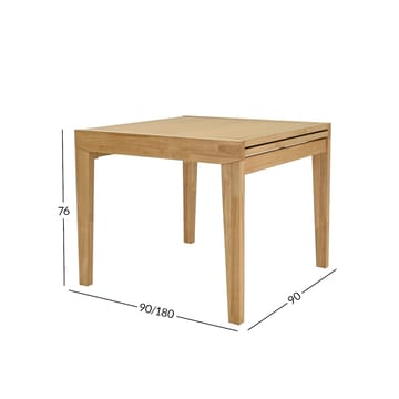 Spisebord HOME4YOU Bowen 90+90x90x76 cm Eik - Eik - Møbler - Bord - Spisebord & kjøkkenbord
