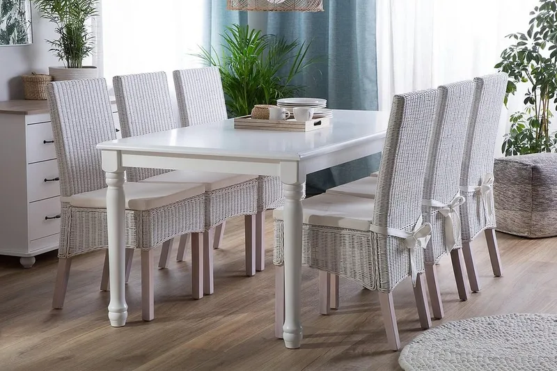 Cary Spisebord 180 cm - Hvit - Møbler - Bord - Spisebord & kjøkkenbord