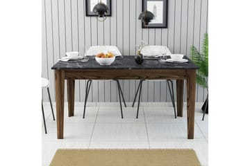 Lissione Spisebord 145x88 cm Brun/Svart - Hanah Home - Møbler - Bord - Spisebord & kjøkkenbord