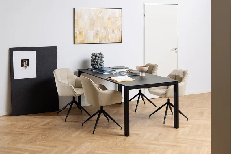 Misam Spisebord 200x90 cm - Sort - Møbler - Bord - Spisebord & kjøkkenbord