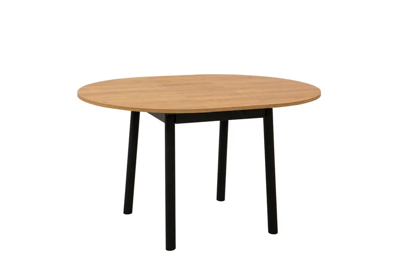 Oliver Spisebord 100 cm - Eik/Svart - Møbler - Bord - Spisebord & kjøkkenbord