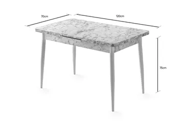 Saidie Spisebord 120 cm - Flerfarget - Møbler - Bord - Spisebord & kjøkkenbord