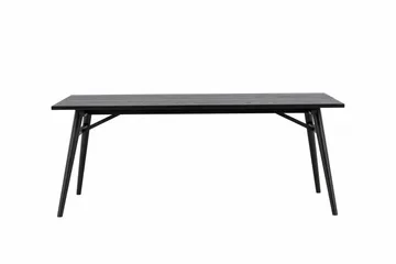 Sleek Spisebord 195 cm Forlengningsbart - Sort - Møbler - Bord - Spisebord & kjøkkenbord