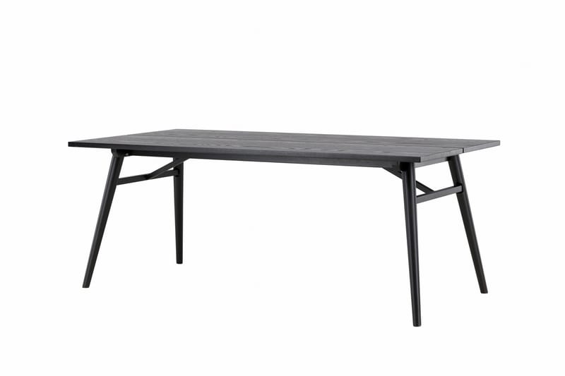 Sleek Spisebord 195 cm Forlengningsbart - Sort - Møbler - Bord - Spisebord & kjøkkenbord