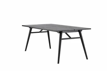 Sleek Spisebord 195 cm Forlengningsbart - Sort - Møbler - Bord - Spisebord & kjøkkenbord